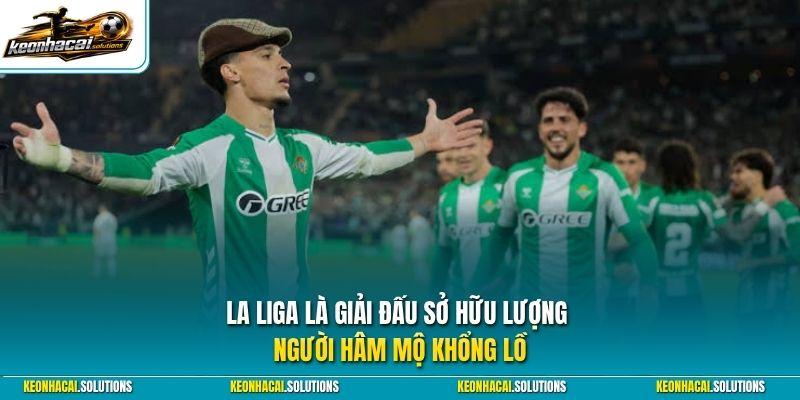 La Liga là giải đấu sở hữu lượng người hâm mộ khổng lồ 
