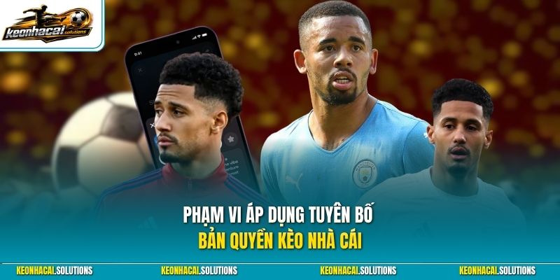 Phạm vi áp dụng tuyên bố bản quyền Kèo Nhà Cái